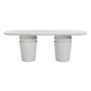 Margot Light Grey Faux Plaster Indoor / Outdoor Concrete Dining Table