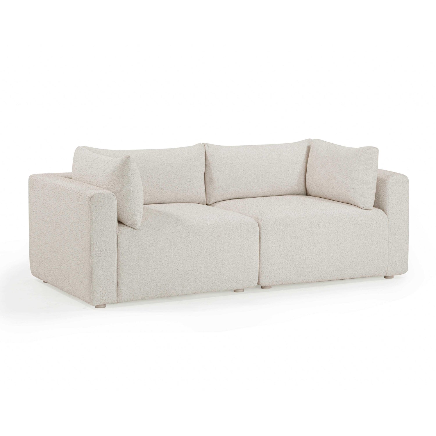 Hangover Cream Outdoor Modular Loveseat