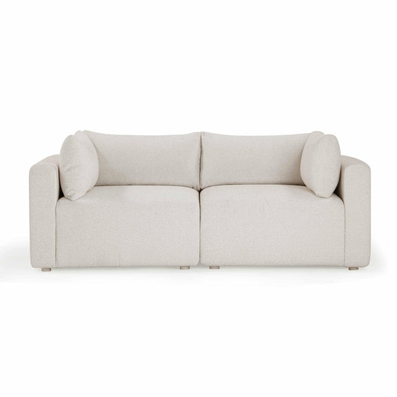 Hangover Cream Outdoor Modular Loveseat