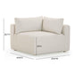 Hangover Cream Modular Outdoor Corner Chair