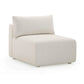 Hangover Cream Performance Fabric Outdoor Modular Armless Chair