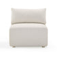 Hangover Cream Performance Fabric Outdoor Modular Armless Chair