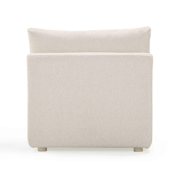 Hangover Cream Performance Fabric Outdoor Modular Armless Chair