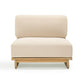 Reavan Cream Outdoor Lounge Chair