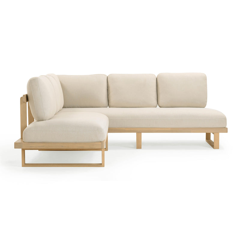 Evan Cream Outdoor L-Sectional