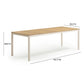 Sardinia Light Teak Outdoor Dining Table