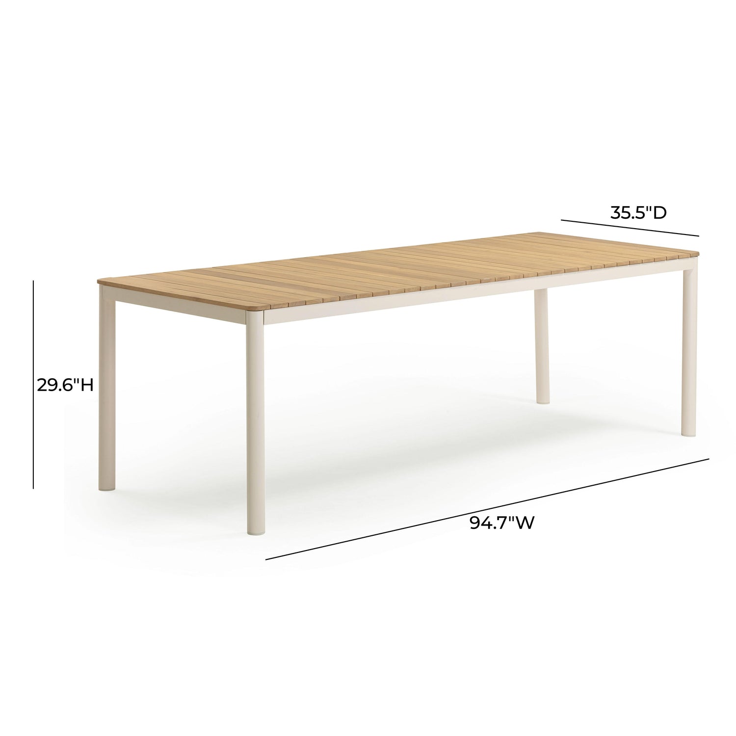 Sardinia Light Teak Outdoor Dining Table