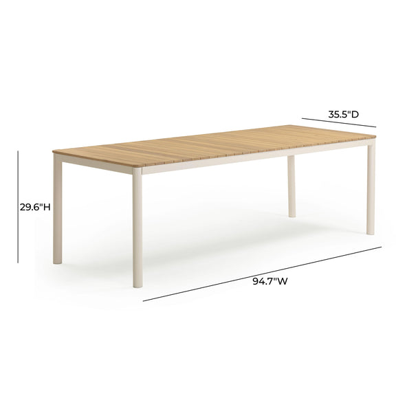 Sardinia Light Teak Outdoor Dining Table
