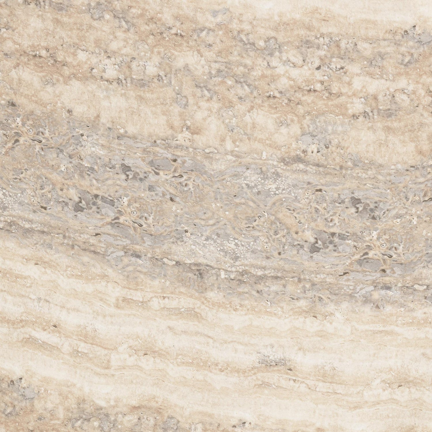 Smooch Faux Travertine Indoor / Outdoor 47" Round Dining Table