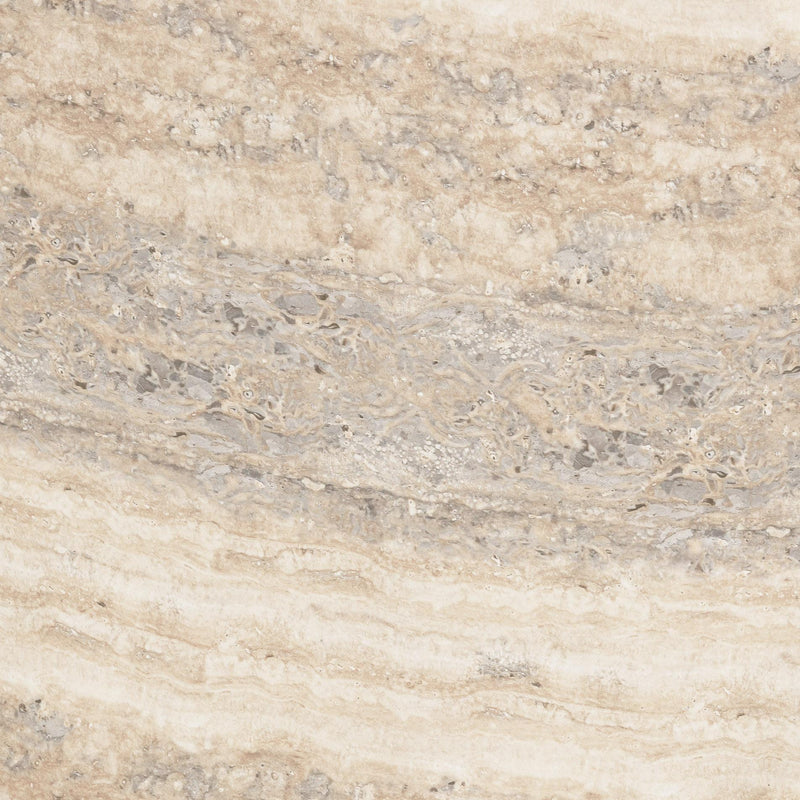 Smooch Faux Travertine Indoor / Outdoor 47" Round Dining Table