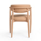 Annika Textured Contract-Grade Fabric Outdoor Dining Arm Chair - Peach