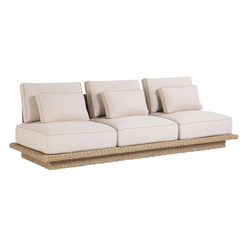 Mora Cream Outdoor Sofa - 96"