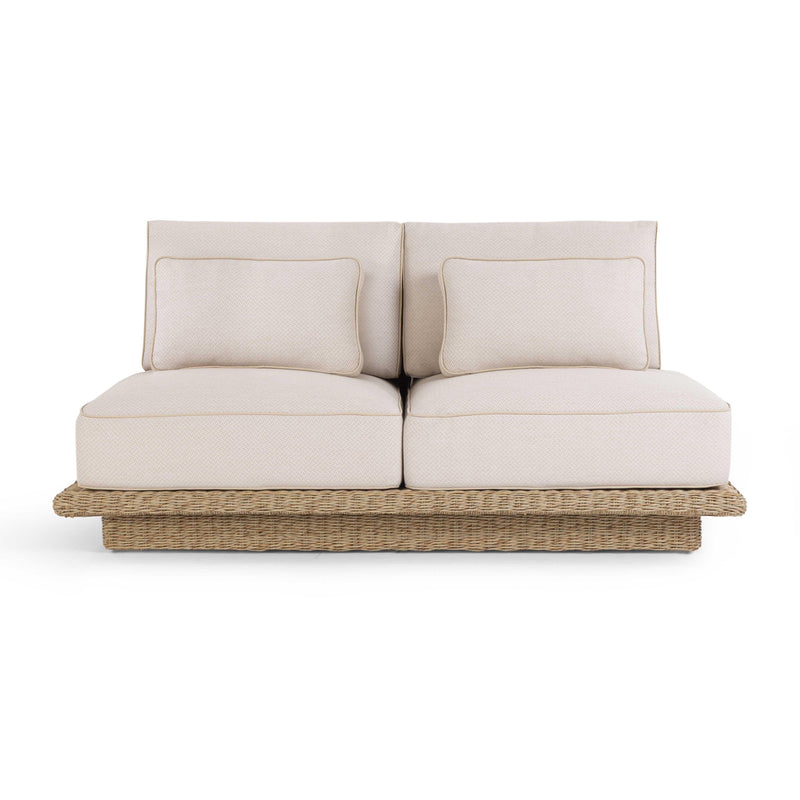 Mora Cream Outdoor Sofa - 65"