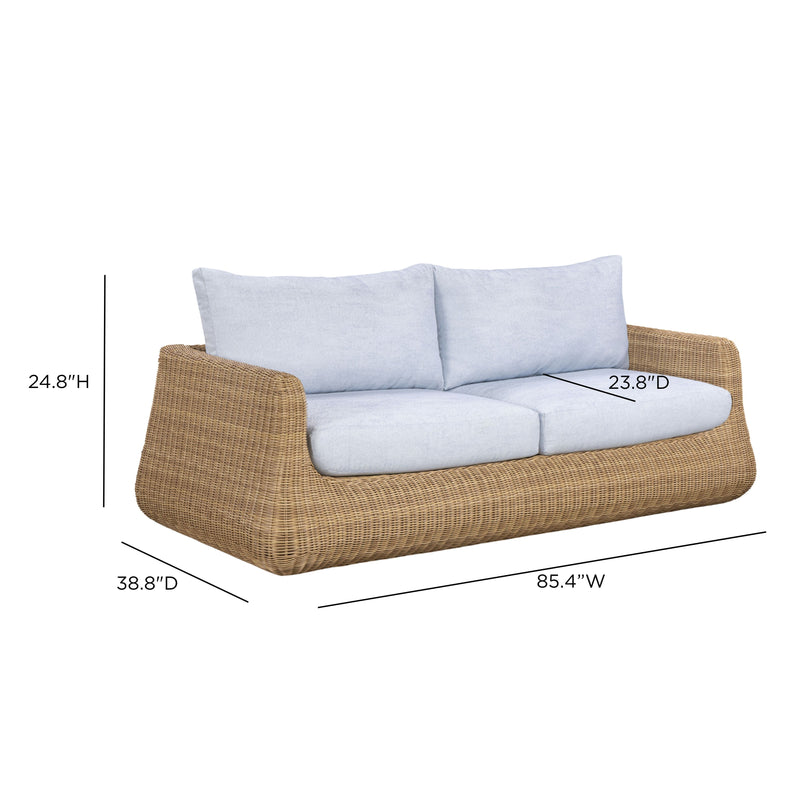Dana 85" Outdoor Sofa - Blue
