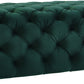Kaylee Green Velvet Ottoman