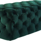 Kaylee Green Velvet Ottoman