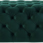 Kaylee Green Velvet Ottoman