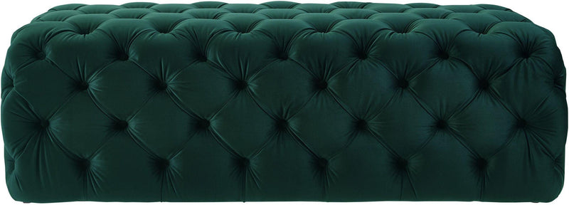 Kaylee Green Velvet Ottoman