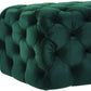 Kaylee Green Velvet Ottoman