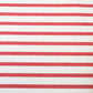Saint Tropez Pearl and Red Striped Stuffed Outdoor Armchair