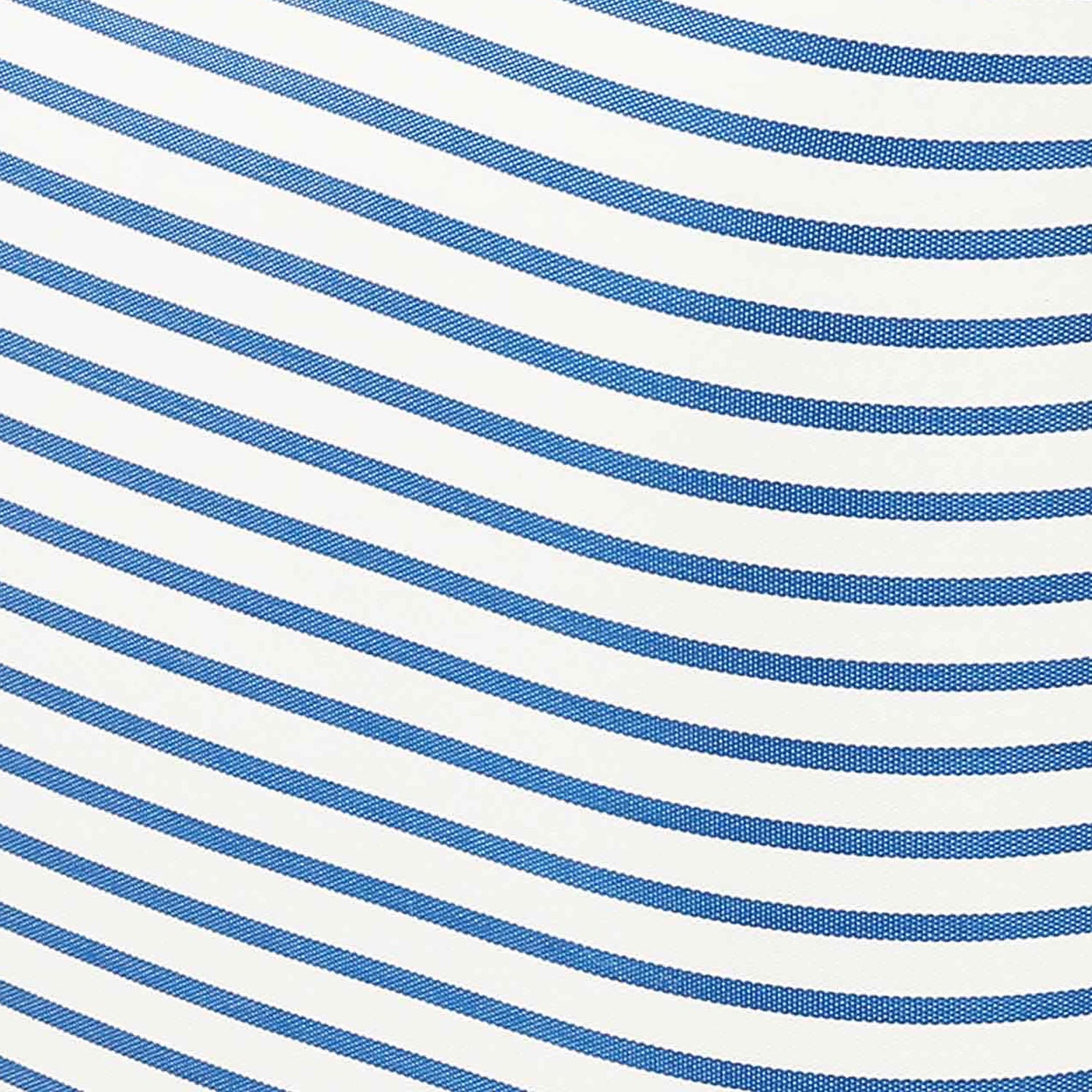 Saint Tropez Pearl and Blue Striped Stuffed Outdoor Armchair