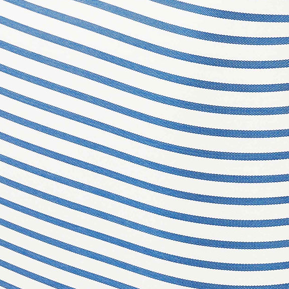 Saint Tropez Pearl and Blue Striped Stuffed Outdoor Armchair