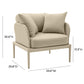 Kapri Outdoor Accent Chair - Taupe