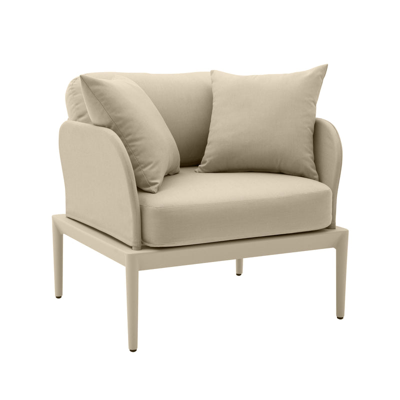 Kapri Outdoor Accent Chair - Taupe