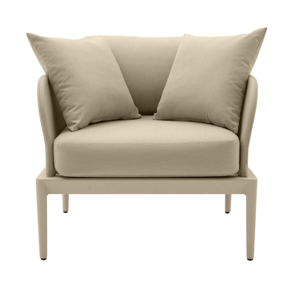 Kapri Outdoor Accent Chair - Taupe