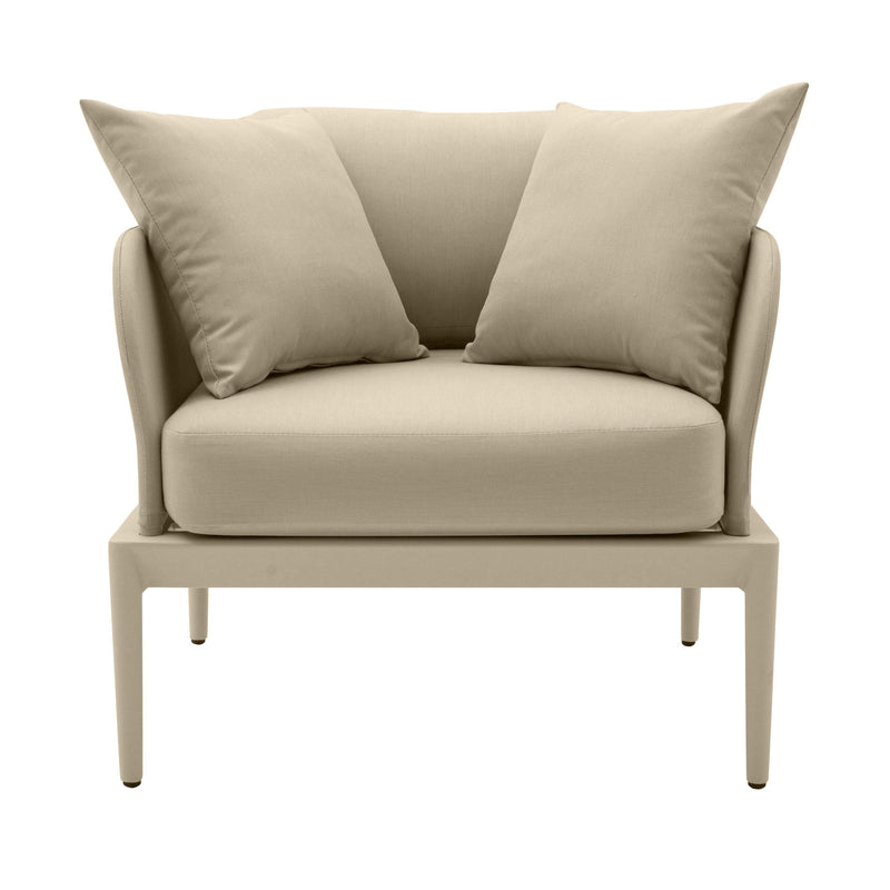 Kapri Outdoor Accent Chair - Taupe