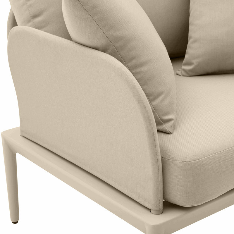 Kapri Outdoor Accent Chair - Taupe