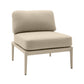 Kapri Taupe Modular Outdoor Armless Chair