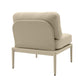 Kapri Taupe Modular Outdoor Armless Chair