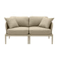 Kapri Taupe Modular Outdoor Loveseat