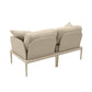 Kapri Taupe Modular Outdoor Loveseat
