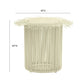Rafa Outdoor Side Table - Cream