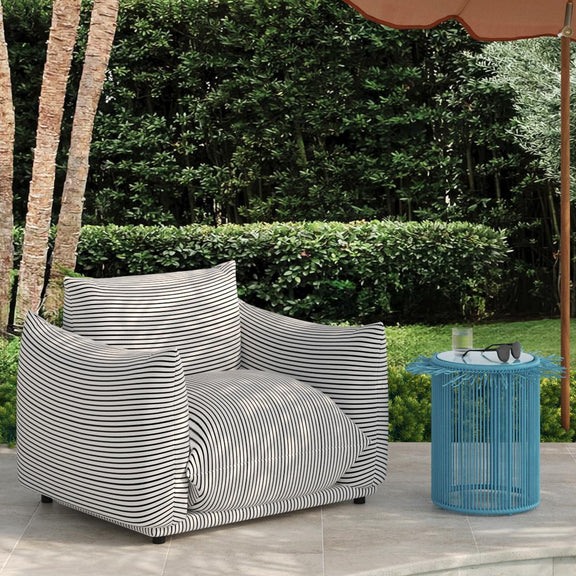 Rafa Outdoor Side Table - Blue