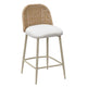 Alexa Cream Performance Fabric Outdoor Counter Stool