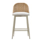 Alexa Cream Performance Fabric Outdoor Counter Stool