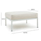 Dunes Cream Outdoor Ottoman