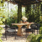 Annika Black Textured Outdoor Dining Arm Chair