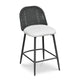 Alexa Black Rattan Performance Fabric Counter Stool