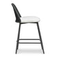 Alexa Black Rattan Performance Fabric Counter Stool