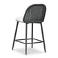 Alexa Black Rattan Performance Fabric Counter Stool
