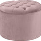 Queen Mauve Velvet Storage Ottoman