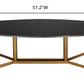 Gemma Black Marble Coffee Table