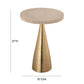 Celeste Ribbed Side Table