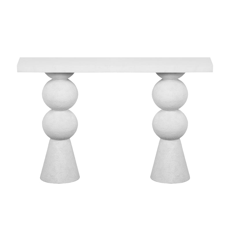 Lupita White Console Table