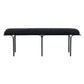 Bryn Black Linen Bench