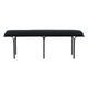 Bryn Black Linen Bench